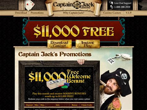 captain jack $30 free chip